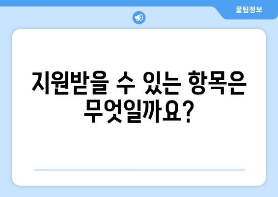 장애인을 위한 복지 혜택, 신청 절차와 지원 항목